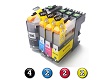 10 Pack Combo Compatible Brother LC233 (4BK/2C/2M/2Y) ink cartridges